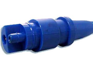 A KCK MALE PUSH-ON Connector with a blue handle.