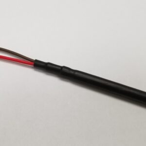 A black and red wire on a white surface. The TRIGGER SWITCHES.