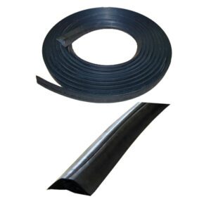 A black rubber hose and a ROADGUARD CABLE PROTECTOR.