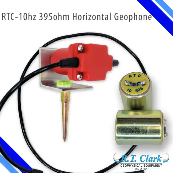 A close up of the RTC 10HZ 395OHM HORIZONTAL GEOPHONE.