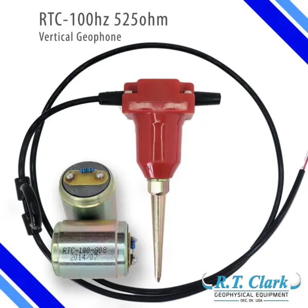 RTC 100HZ 525OHM vertical geophone - 22 mm vertical evaporator.